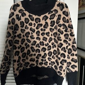 leopard print knit